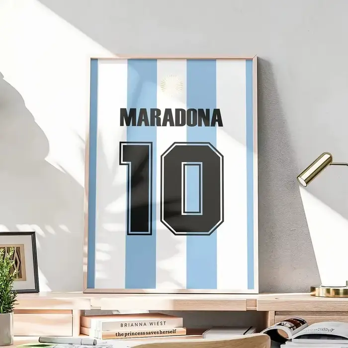 Affiches en toile de saison 2024, maillot de Football, signes étoiles de sport, décoration murale id