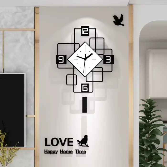 Grande horloge pivotante