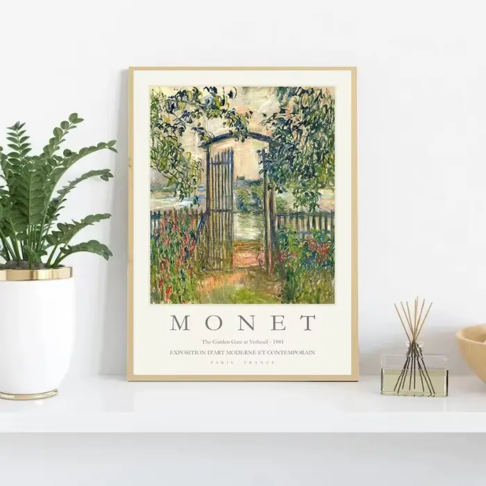 Affiches et imprimés d'exposition de paysage abstrait Vintage de Claude Monet