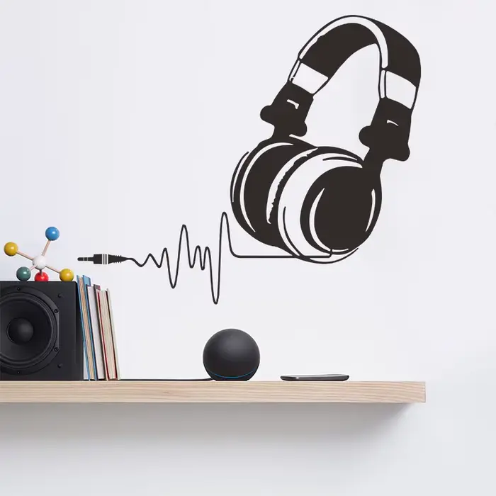 Autocollant mural créatif pour casque de jeu