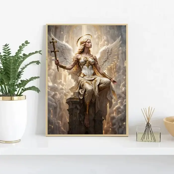 Affiche d'anges célestes d'art fantastique