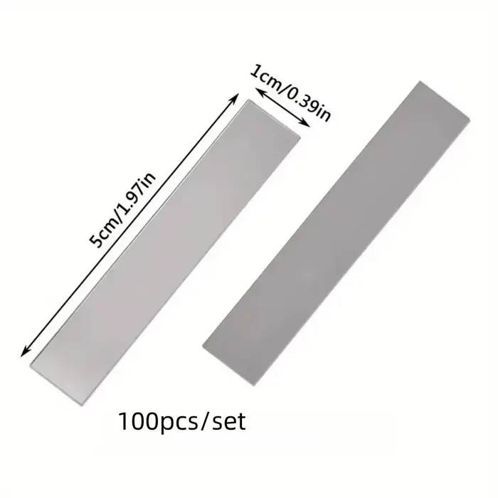 1/200 pièces/ensemble, autocollants muraux en miroir rectangulaires DIY