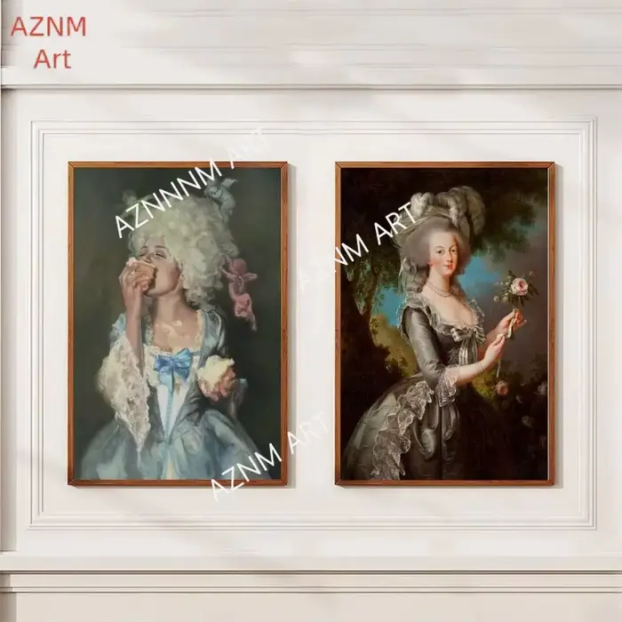 Affiche de peinture à l'huile Marie Antoinette