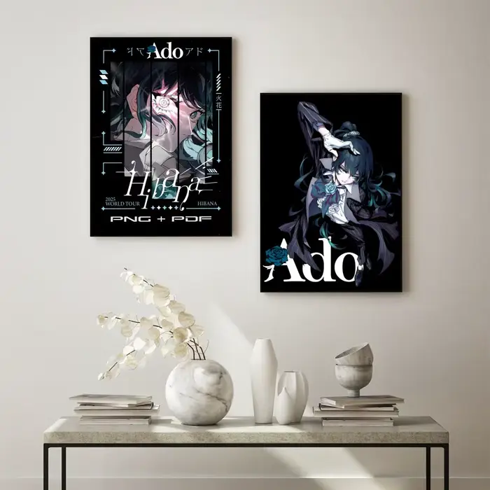 Ado Singer A-Ado affiche polyvalente HD étanche mur Art auto-adhésif décor pour n'importe quel espace cadeau idéal