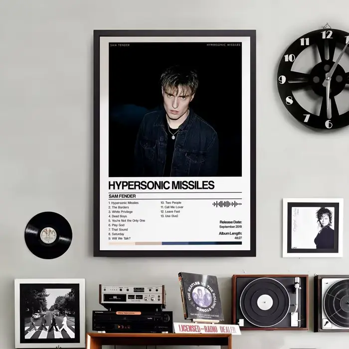 Affiche d'album S-Sam F-Fender, autocollants artistiques HD, peinture auto-adhésive, décoration moderne pour la maison, autocollants muraux pour chambre à coucher, salon, cadeau