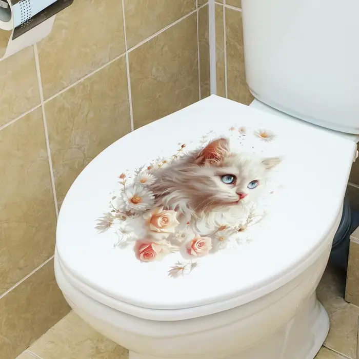 Autocollants muraux chat mignon pour enfant