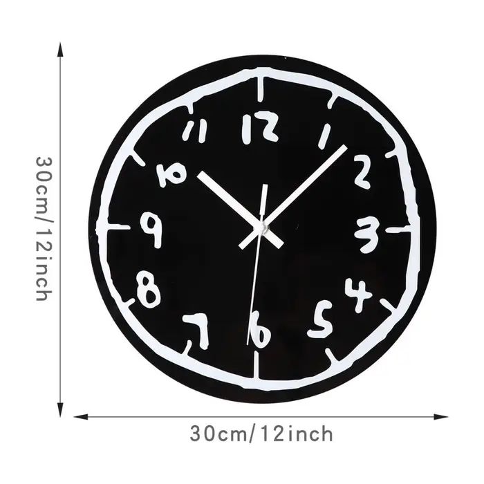 Horloge murale décorative pour cuisine, salle d'étude, salon, maison, ornement unique, mode créative