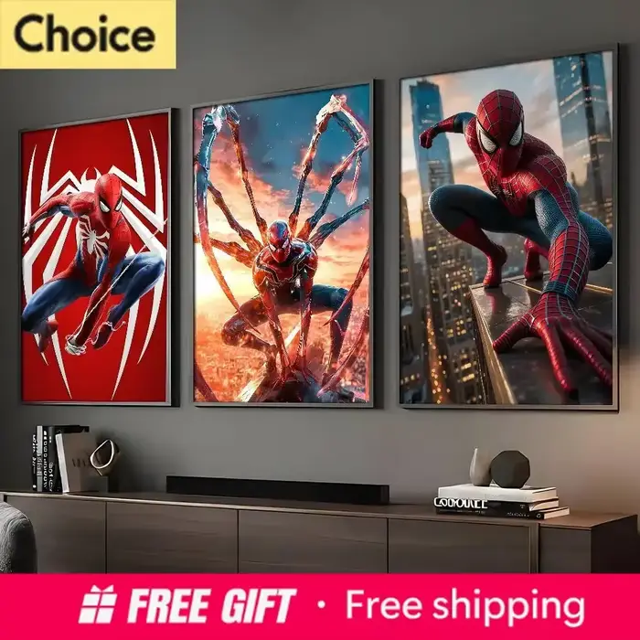 Affiche autocollante HD de super-héros S-Spider M-Man