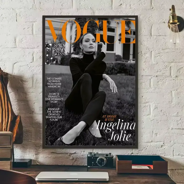 Affiche étoile du film A-Angelina Jolie, art HD, mur collant, étanche, maison, salon, chambre à couc