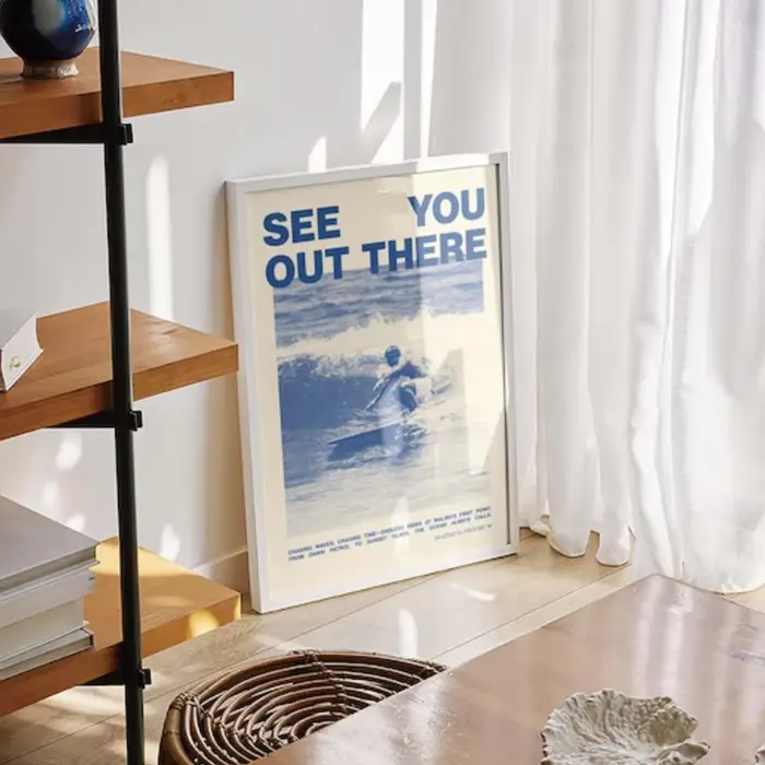 Impression sur toile de surf vintage