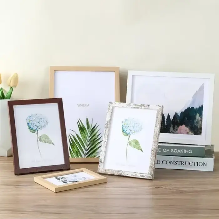 Cadre Photo en bois pour tenture murale 10X15 15X20 20X25cm