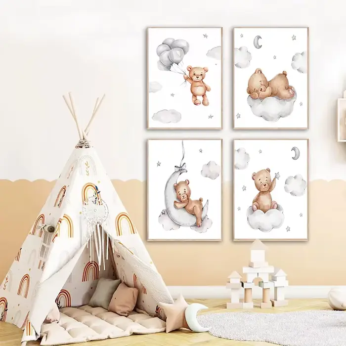 Affiches personnalisées avec nom de bébé