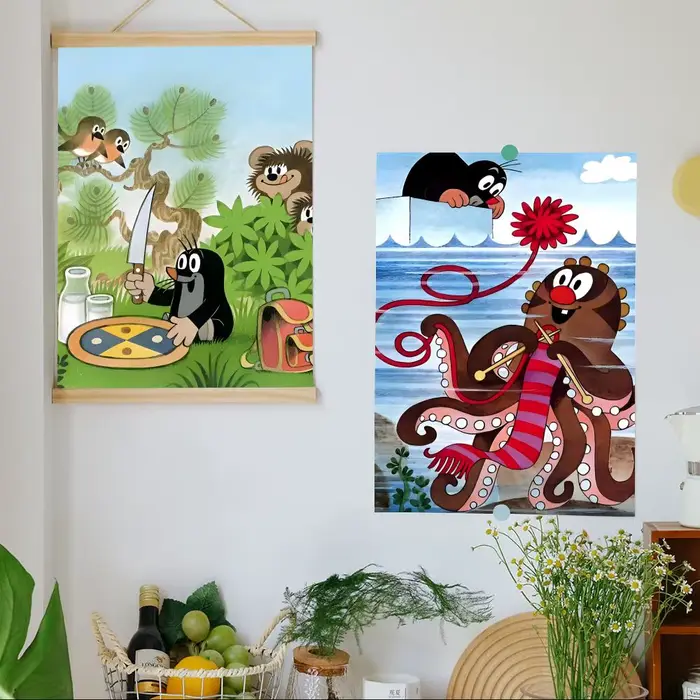 Affiche artistique et élégante de dessin animé T-The L-Little M-Mole