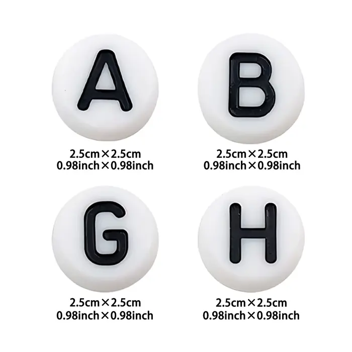 126 autocollants de lettres de l'alphabet