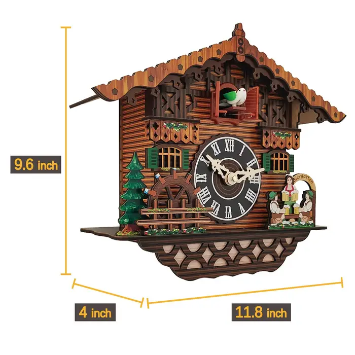 Horloge murale en bois