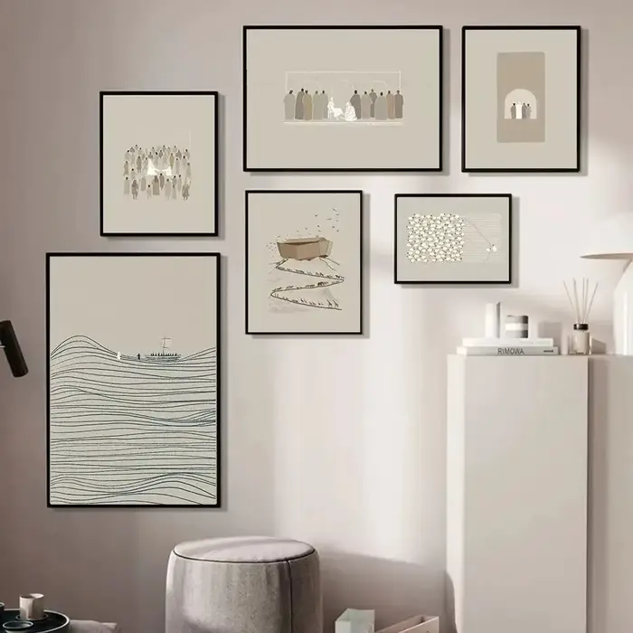 Affiche d'art mural chrétien pour la décoration de salon