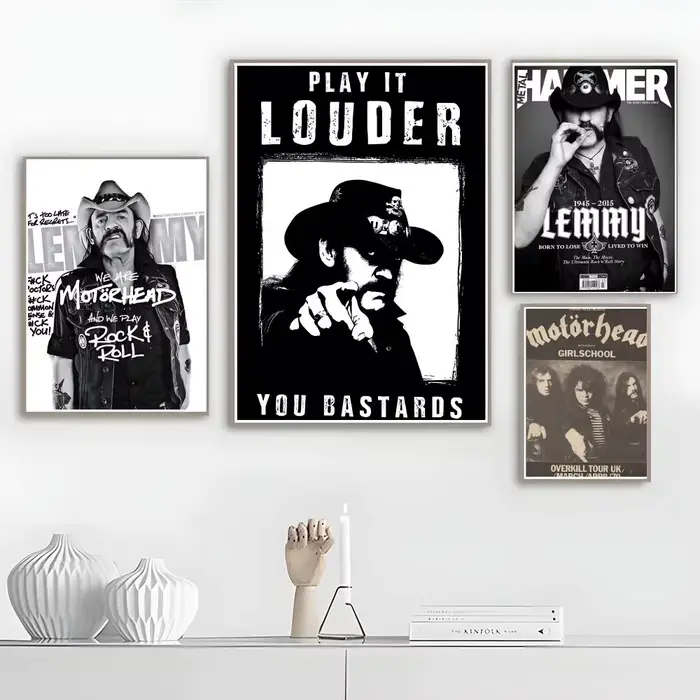 Affiche murale Singer L-Lemmy-Kilmister