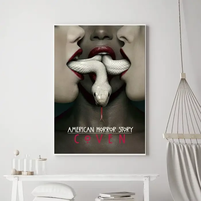 Affiche imprimée du film d'horreur américain AHS, peinture murale pour chambre à coucher, salon, Bar