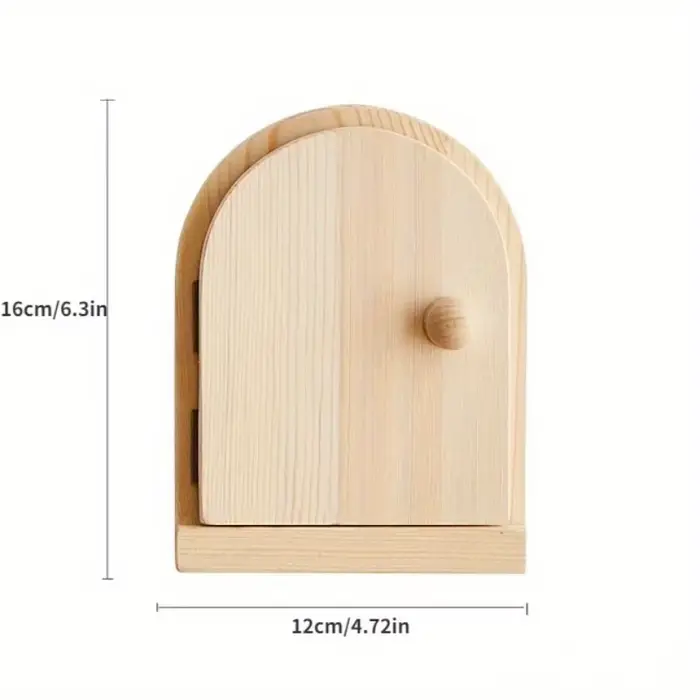 Couvercle de protection mural pour interrupteur en bois massif