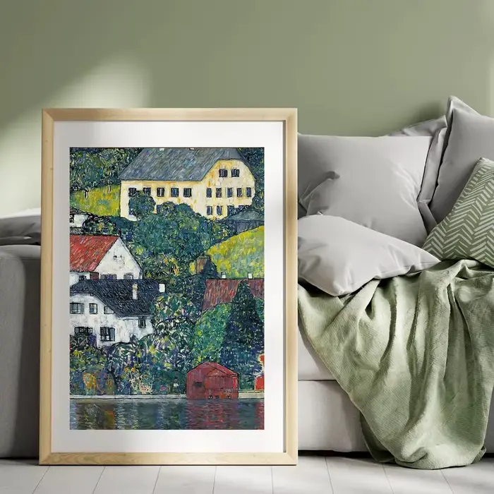 Affiche de Gustav Klimt Litzlberg à Attersee