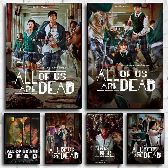 Affiche autocollante coréenne « All Of Us Are D-Dead »