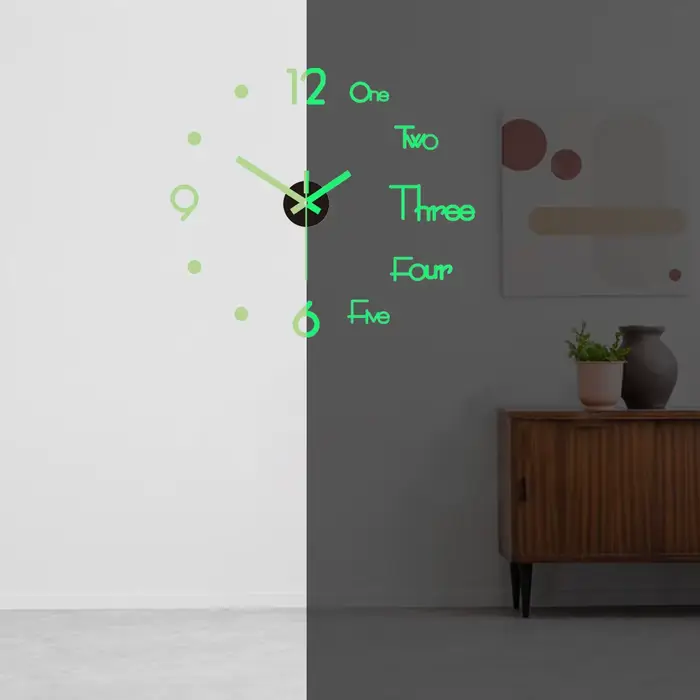 Horloge murale sans cadre