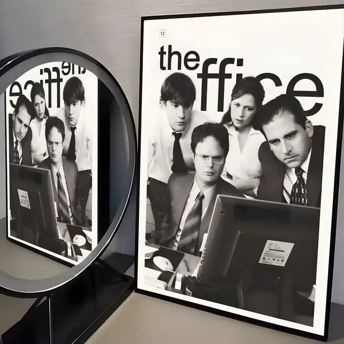Affiche murale American Tv The O-Office, autocollants muraux élégants et abordables pour dortoir, sa