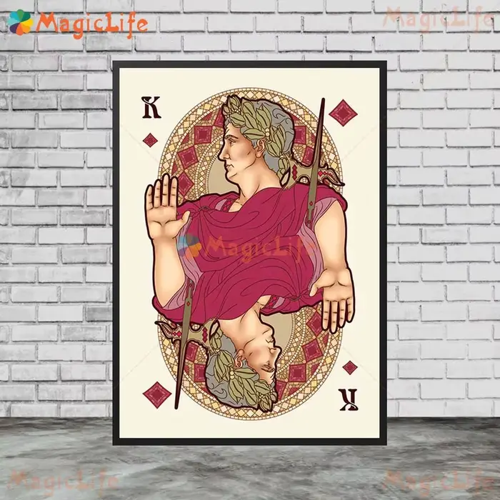 Reine roi nouvelles cartes à jouer Vintage Poker mur Art toile peinture décor à la maison photos mur