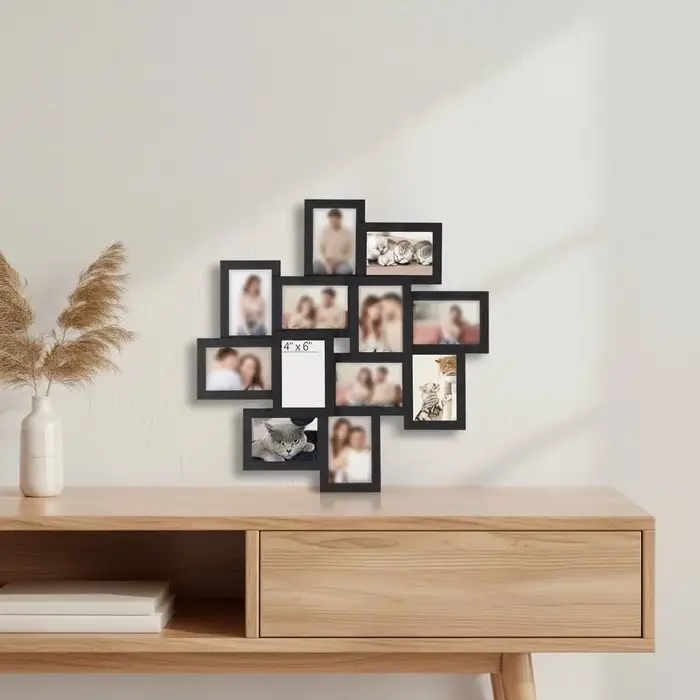 Paquet de 12 cadres Photo de Collage 4x6: assemblage facile pour les souvenirs précoces