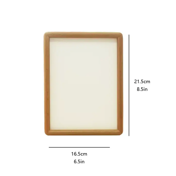 HeMu-Cadre Photo en Bois Massif de Style Nordique, Accessoire en Hêtre Ébène, Ornements Créatifs de 