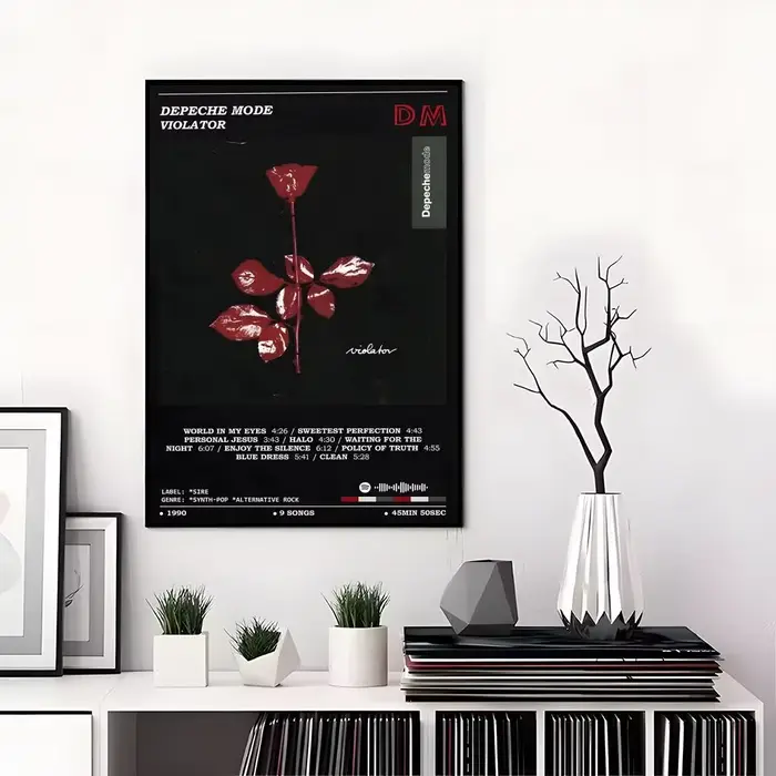 Affiche D-Depeche Mode, autocollants haute définition, adaptés à la chambre à coucher, au salon, à l