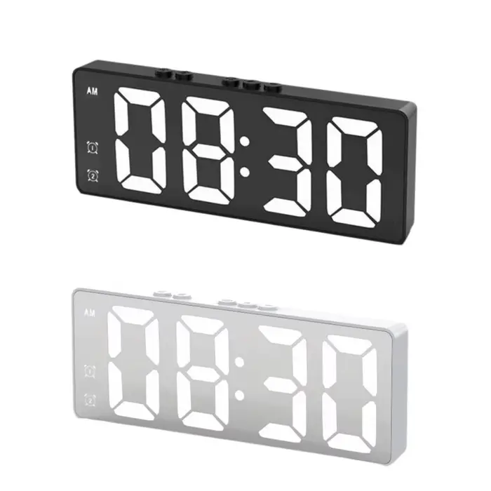 Horloge miroir LED avec affichage numérique