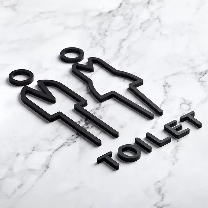Autocollants muraux pour porte de salle de bain