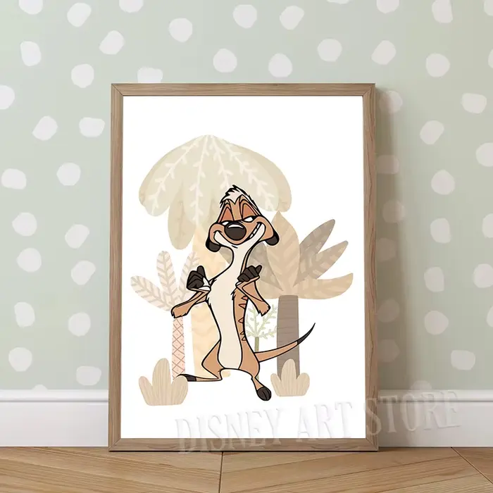 Affiches imprimées d'art Simba et ses amis