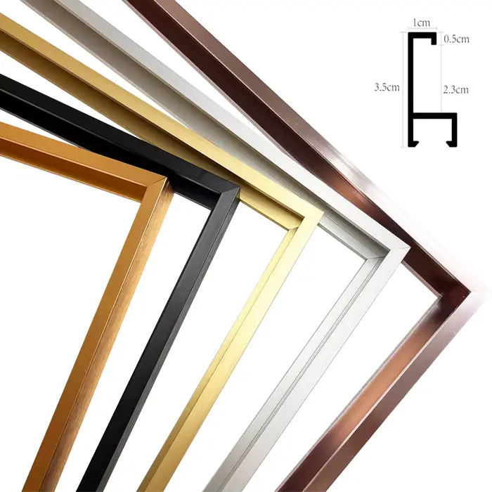 Cadres extérieurs en métal et aluminium pour peinture à l'huile