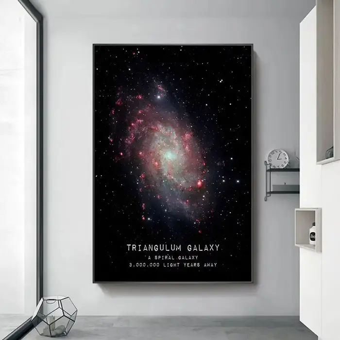 Peinture sur toile sur le mur