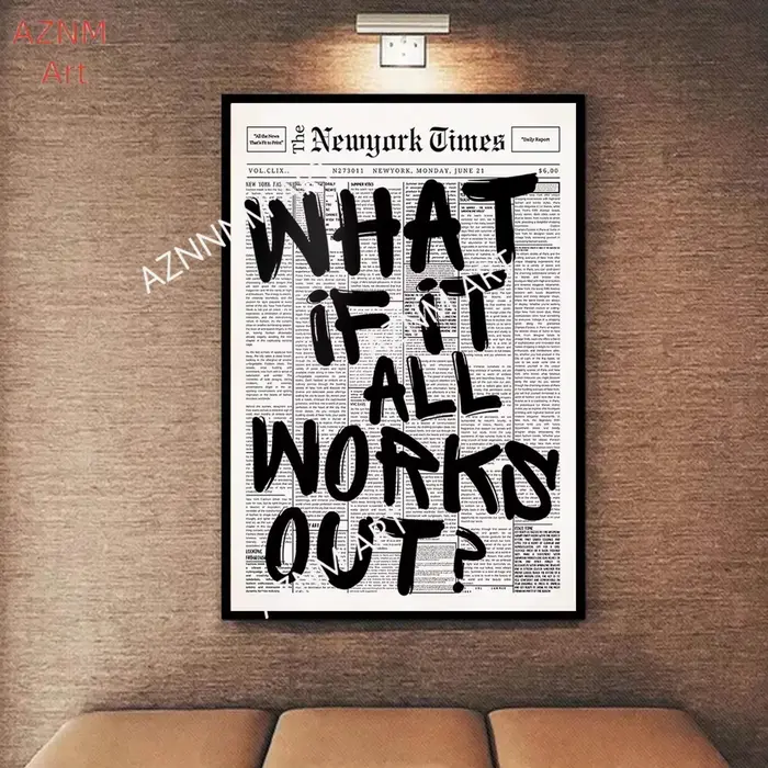 Affiche de journal 1 pièce