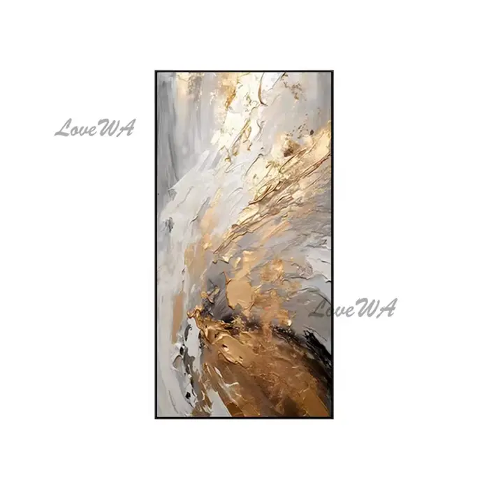 Peinture à l'huile abstraite peinte à la main, groupe de grande taille, 1 pièce, sur toile, tableau
