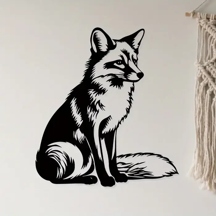 Décoration murale élégante en métal sculpté à la main