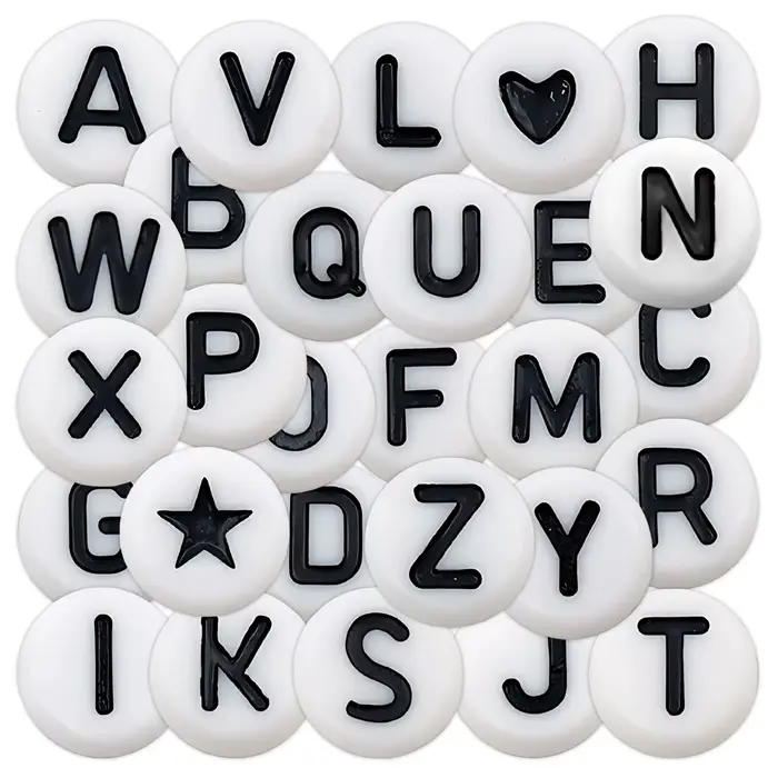126 autocollants de lettres de l'alphabet, autocollants de lettres autocollants non blancs pur, pour