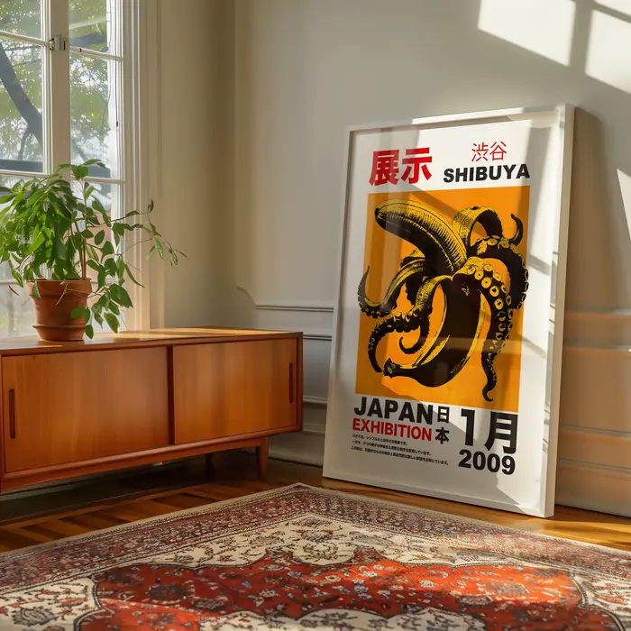 Affiche murale d'exposition japonaise