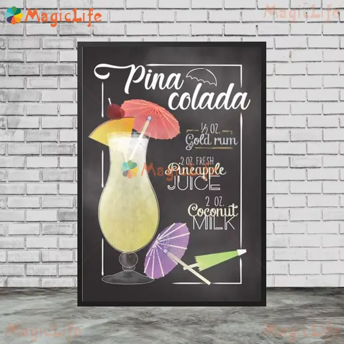 Affiches murales de Menu de boissons de Bar Mojito