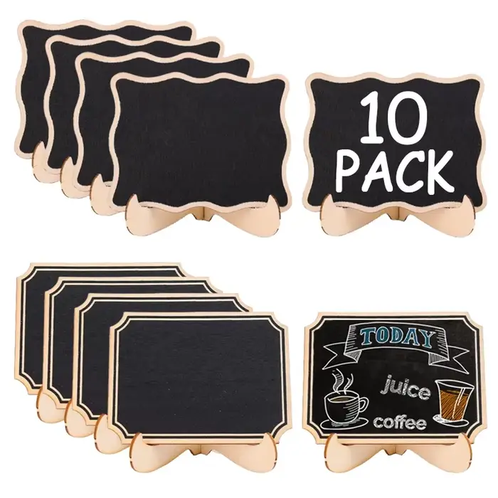 Mini tableaux noirs portables en bois