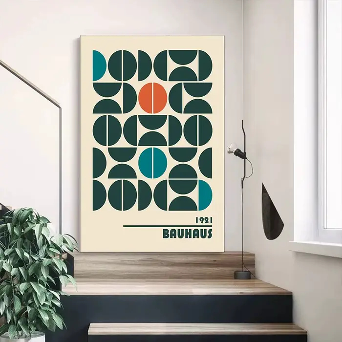 Impression sur toile abstraite Bauhaus