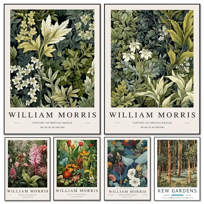 Affiche d'art d'exposition de musée William Morris