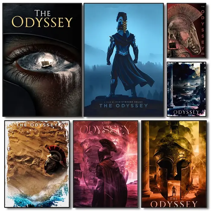 Affiche du dernier film « L'Odyssée » de Christopher Nolan, impressions sur toile, peinture murale « L'Odyssée », images décoratives pour la maison et la chambre