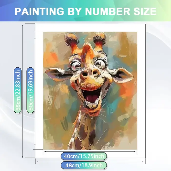 HUACAN Peinture par numéros d'éléphant