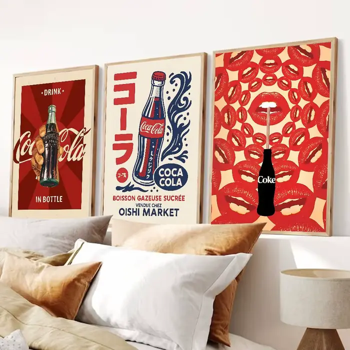 Affiches d'anime vintage Coca-Cola