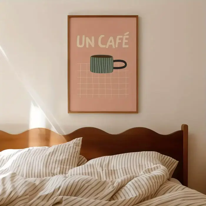 3 pièces/ensemble Croissants de café et citations de Brunch impression sur toile Vintage cuisine française nourriture affiches d'art murales Correspond pour la décoration intérieure