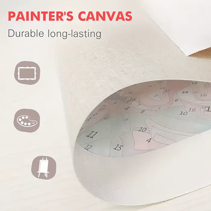 Peinture à l'huile par numéros arbre paysage numérique